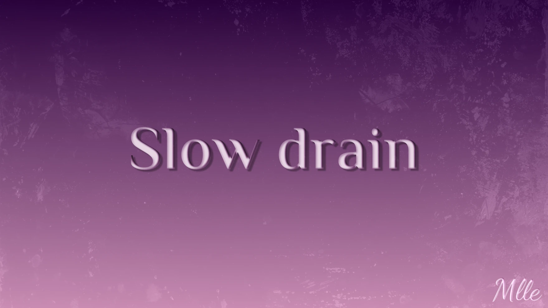 Photo de Slow drain