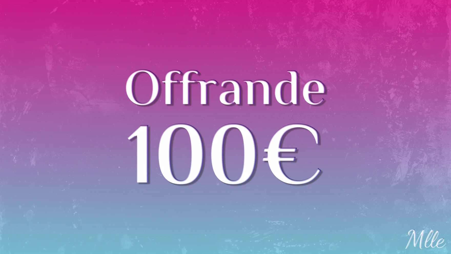 Photo de Offrande 100 euros