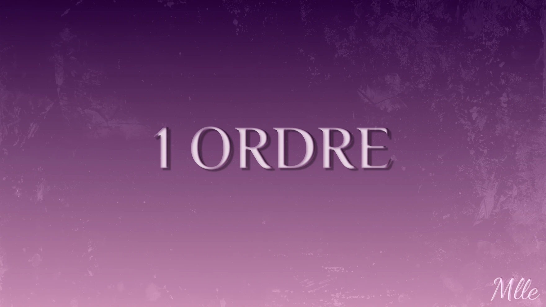 Photo de Un ordre
