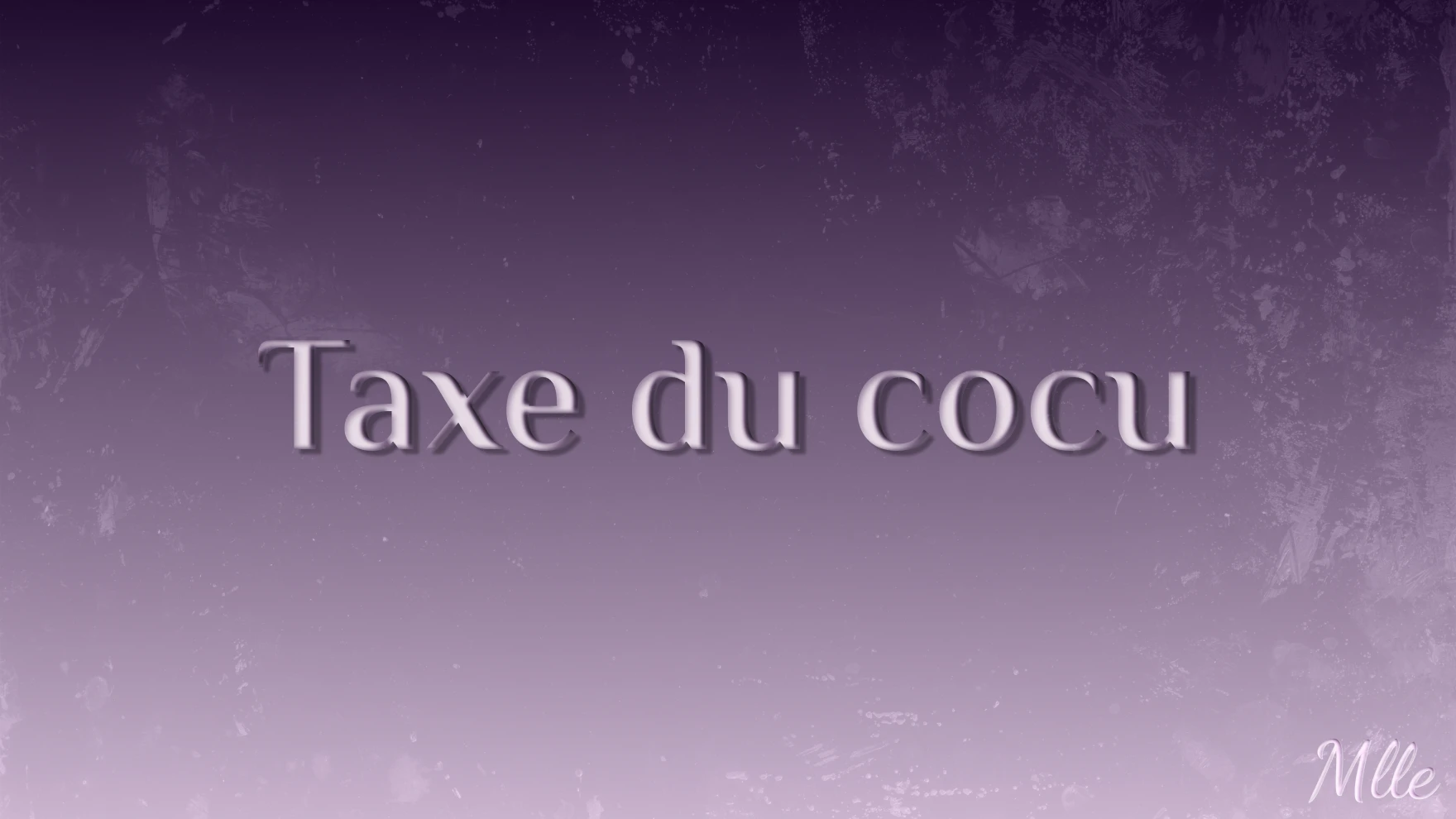 Photo de Taxe du cocu