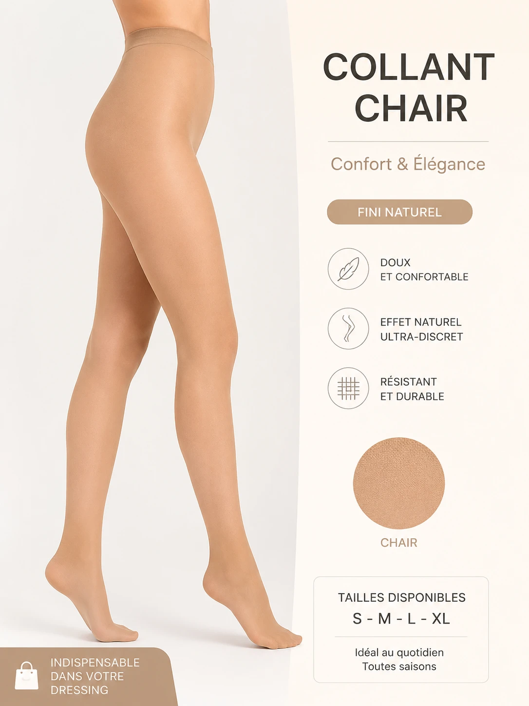 Photo de Mon collant chair portée 48h
