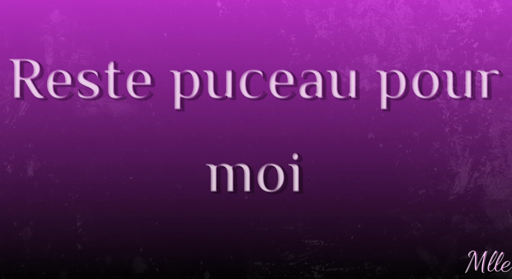 Photo de Audio: Reste puceau pour moi
